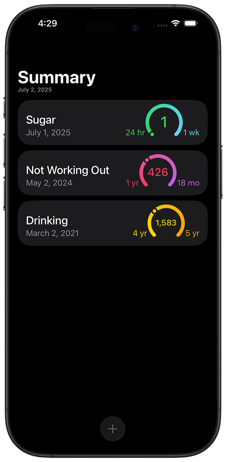 QuitClock app screenshot